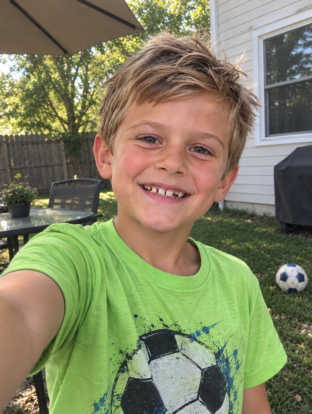 Noah's casual phone selfie