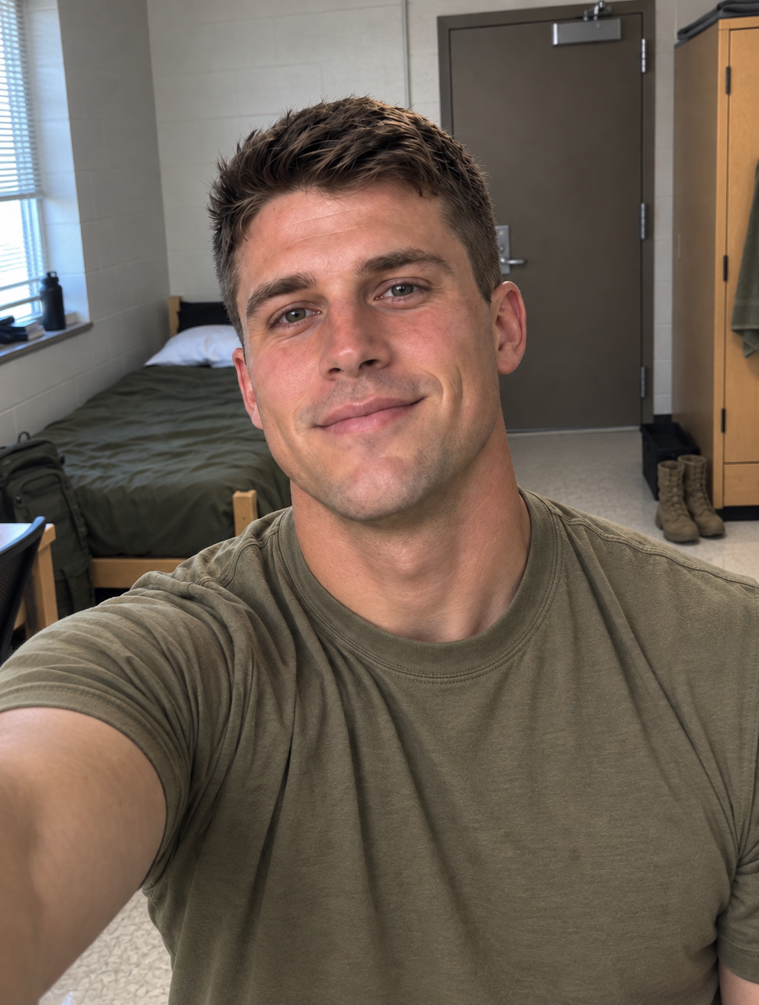 Ethan's casual phone selfie