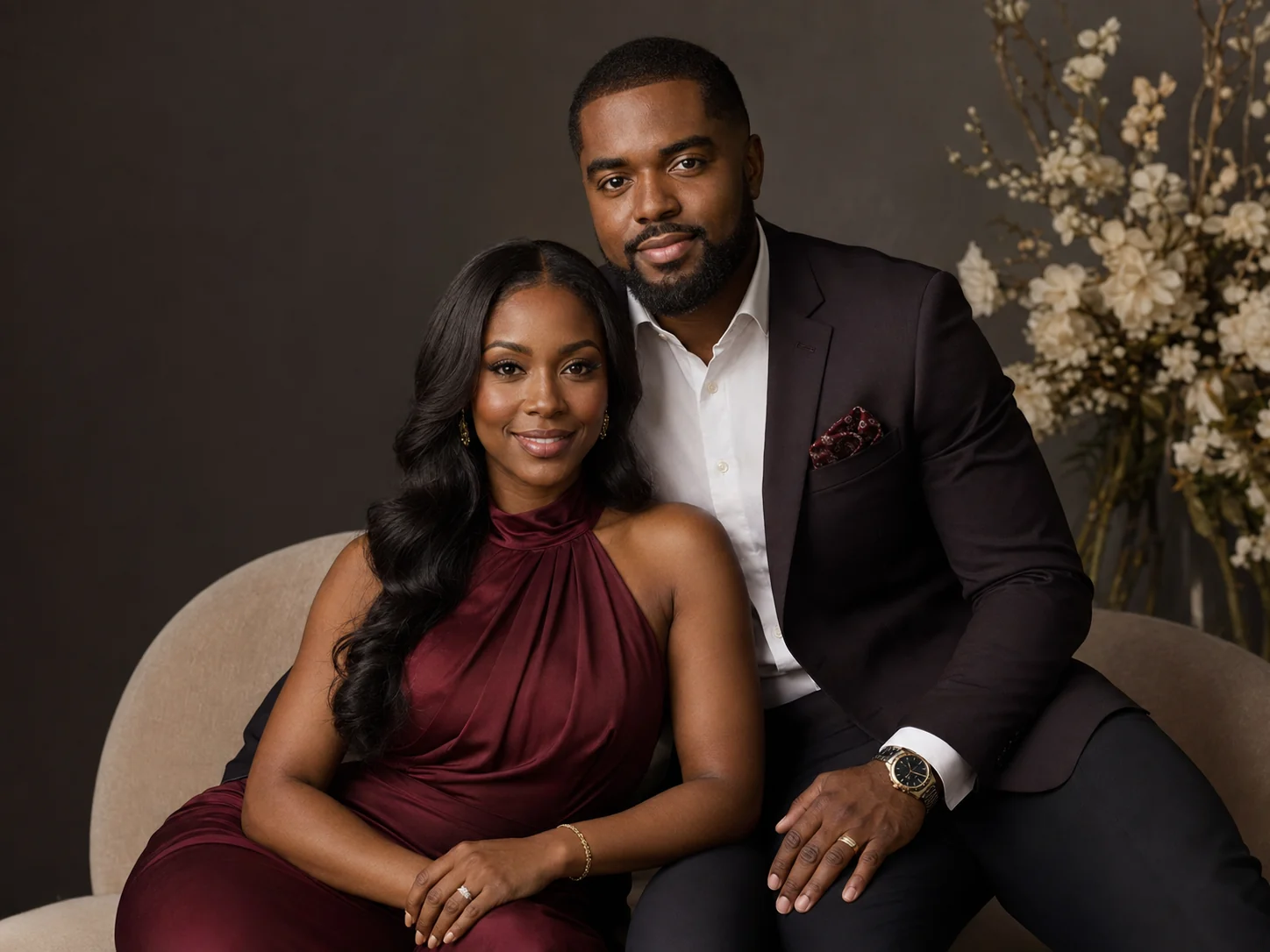 First Anniversary or Newlywed Year family portrait example